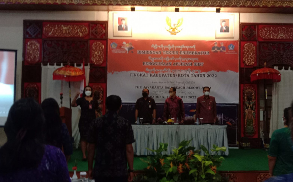 Pembukaan Bimbingan Teknis Enumerator Pendataan Lengkap KUMKM tingkat Kabupaten/Kota Tahun 2022 di Kabupaten Badung